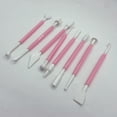 thumbnail image 3 of 8-Piece Clay Sculpting Tools Set - Multi-Shape & Color Plastic DIY Modeling Knives for Pottery, Air Dry Clay Art Portable & Ergonomic, 3 of 8