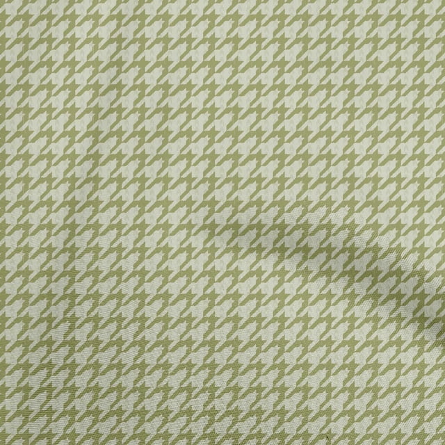 oneOone Viscose Jersey Light Green Fabric Houndstooth Craft Projects Decor Fabric Printed By The Yard 60 Inch Wide