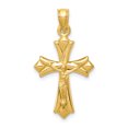 thumbnail image 1 of Pendentif Croix Réversible en Or Jaune 14K, 1 of 2