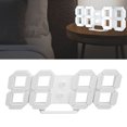 thumbnail image 3 of DEWIN 3D LED Wall Clock Brightness Adjustable Innovative 3D Table Wall Clocks with Night Light for Office Home Living Room 9.7inch, 3 of 14