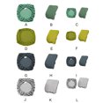 thumbnail image 4 of kurtrusly Chair Cover Slipcover Stretch Seat Computer Protection Set Anti-Dirty Thicken Solid Home Wedding Universal Decoration Dark Green/Seat Mat 1Set, 4 of 6