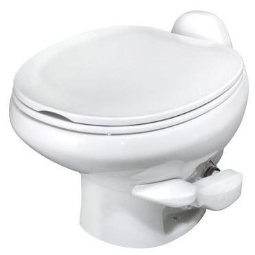 Thetford Aqua Magic Style II RV Low Profile Portable Travel Toilet, Bone