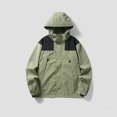 thumbnail image 3 of AherBiu Women's Rain Jacket Waterproof Lightweight Hooded Outdoor Raincoat Hiking Travel Windbreaker, 3 of 3
