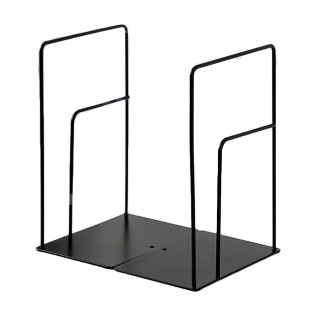 LCXmlly Support de Livre Robuste Simple Support de Lecture de Bureau Clip de Livre en Métal Creux pour Bureau Rangement Apprentissage Étudiant 1 Paire
