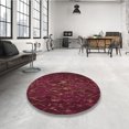thumbnail image 4 of Ahgly Company Tapis d'Intérieur Rectangulaire Transitionnel Rouge Brique Feu Lavable à la Machine, 5 Pieds x 7 Pieds, 4 of 7
