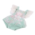 thumbnail image 2 of MesaSe Barboteuse pour Bébé Brodée Motifs Floraux Sans Manches Col Carré une-Pièce pour Filles, 2 of 7