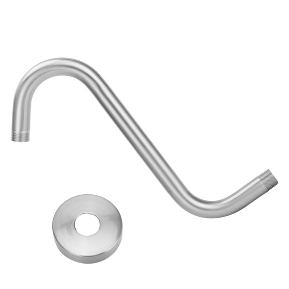 Bathroom Supplies, Shower Extension Arm Brushed Process S Shaped Easy To Install For Home For Hotel