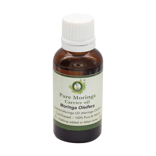 Huile de Moringa Moringa Oleifera pour Cheveux pour Visage pour Corps pour Peau Huile pour Cheveux Huile de Moringa Pure Pure Naturelle Pressée à Froid Huile de Moringa 15ml 0.507oz par R V Essential