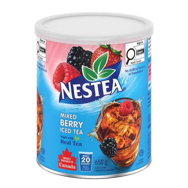 NESTEA Mixed Berry Iced Tea Mix, Made With Real Tea, No Artificial Flavours or Sweeteners