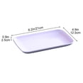 thumbnail image 3 of Fiudx Xiying Square Plastic Serving Tray - 21X12.5X2.5Cm Rectangular Plates for Hot Pot, Bbq, Sausage & Fruit | Large Capacity Snack Plate | Durable & Easy Clean Food Tray, 3 of 6