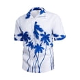 thumbnail image 4 of DPTALR Chemise à Manches Courtes à Col à Revers à Imprimé Hawaïen pour Homme, 4 of 7