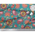 thumbnail image 3 of Soimoi Modal Satin Fabric Mandala & Paisley Ethnic Decor Fabric Printed Yard 42 Inch Wide, 3 of 3