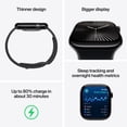 thumbnail image 4 of Apple Watch Series 10 GPS 46mm Jet Black Aluminum Case with Black Sport Band - M/L, 4 of 9