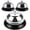 Argent, variante sur Miangastore 3 Pcs Sonnettes de Table Sonnettes de Service Sonnettes d'Appel Sonnettes de Cuisine Sonnettes de Table en Métal