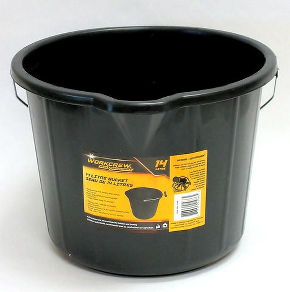 Seau Noir de 14 l
