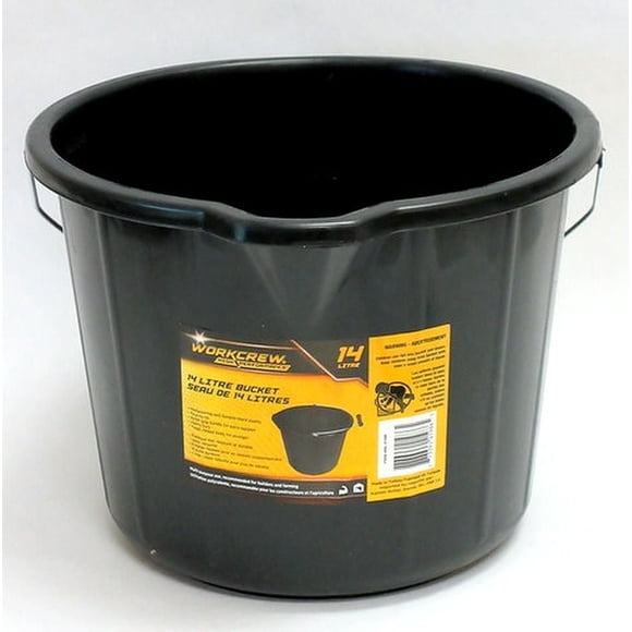 14L Black Bucket