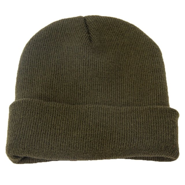 Chic Girl Winter Fall Solid Color Cuffed Woolen Yarn Knitted Warm Hat Cap Beanie