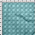 thumbnail image 4 of oneOone Georgette Viscose Turquoise Green Fabric Check Fabric For Sewing Printed Craft Fabric By The Yard 42 Inch Wide, 4 of 4