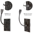 thumbnail image 2 of Buyer's Point HDMI Wall Plate with 6-Inch Pigtail Built-In Flexible Hi-Speed HDMI Cable with Ethernet, 2-Piece Decora, Single Outlet Port Insert, Perfect for Home Theater Systems Pack of 5 black, 2 of 8