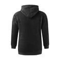 thumbnail image 5 of KIHOUT Hoodies for Men Comfortable Fleece Hoodie Heart Pattern Solid Hooded Pocket Drawstring Sweatshirt BK/XL, 5 of 5