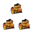 thumbnail image 2 of mmirethe Safe And Fun Wooden Doll House With Furniture And LED Light For Kids Innovative Innovative Room TC14 3Set, 2 of 6