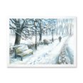 thumbnail image 3 of Designart Parc d'Hiver à Noël Art Mural Encadré Traditionnel, 3 of 4