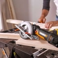 thumbnail image 3 of WORX WX439L 4.5 Inch and 4.5 Amp One Hand Compact Circular Saw, Black and Orange, 3 of 4