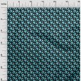 thumbnail image 3 of oneOone Cotton Cambric Light Blue Fabric Houndstooth Craft Projects Decor Fabric Printed By The Yard 42 Inch Wide, 3 of 4