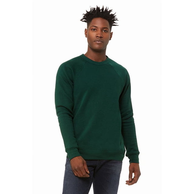 BELLA + CANVAS - Chandail Molletonné Raglan à Col Rond en Éponge - 3901