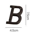 thumbnail image 3 of Free Shipping, Dusknt Wrought Iron Decorations Creative Diy House Number Casts Iron Metal Letters, Limited Time Offer!, 3 of 3