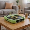 thumbnail image 4 of Portable Bluetooth CD Player with Headphones, Mini Rechargeable Speaker, CD/USB/BT Compatible, Pink, 4 of 7