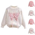 thumbnail image 4 of Toddler Baby Girl Sweater Round Neck Long Sleeve Cartoon Printed Knitted Pullover Tops Fall Winter Sweatshirt Pink, 4 of 4