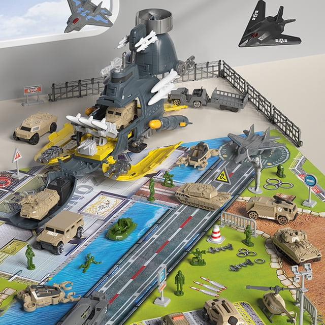 Children's Submarines Military Base Combination Series Toys Wholesale Combination Assembled Submarines Storage Military Combination