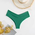 thumbnail image 2 of SDNall Womens New Scarless Low Waist Solid Swimming Trunks, 2 of 4