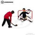 thumbnail image 3 of Warrior 31" Mini Pro-Style Hockey Goal Combo Set - Metal 31" Net, 2 Mini Player Sticks, 1 Mini Goalie Stick and 1 Mini Hockey Ball, 3 of 4