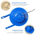 thumbnail image 4 of 2 Pieces Toilet Flapper Replacements 2 Inch Toilet Flapper Stopper Water Saving Flappers with 2 Pieces Toilet Chains,2 x Toilet flappers 2 x Toilet handle chains,Blue & Black, 4 of 8