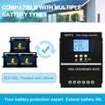 thumbnail image 3 of Helios Pro 80A MPPT Solar Charge Controller – Intelligent 12V/24V/36V/48V Auto Solar Regulator with LCD Display, 4800W Max PV Power, 3 of 8
