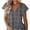 Black, variant on Tops for Women Sexy Casual Elegant Fragmented Casual V-Neck Chiffon Shirt Loose and Short Sleeved Tops for Women Tops for Women Sexy Elegant