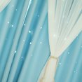 thumbnail image 1 of Home Living Room Bedroom Window Gauze Curtain Sunlight Blocking Drape Dual Layers Window Curtain, 1 of 6