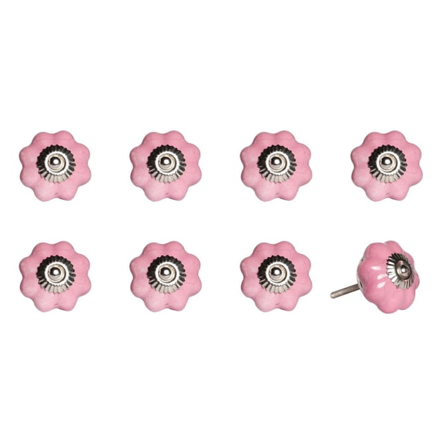 KNOB-IT VINTAGE HANDPAINTED CERAMIC KNOBS (8 Pack) K000001