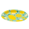 thumbnail image 1 of Way to Celebrate! Summer Oval Plates, Lemon Design – 8ct, 1 of 6