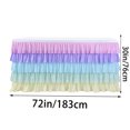 thumbnail image 2 of Uscallm Pleated Tablecloth 5-Layer Party Table Cover For Rectangular Round Square Tables Elegant Dining Decor Wedding Reception Banquet Tablecloth, 2 of 2