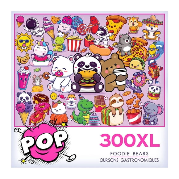 RoseArt - Pop Culture 300 pièces - Ours gourmands - Puzzle emboîtable pour adulte