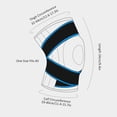 thumbnail image 2 of 2 Pcs Genouillère de Sport Bande de Genou Ajustable Bandage Protecteur pour Genou avec Soutien à Ressort, 2 of 8