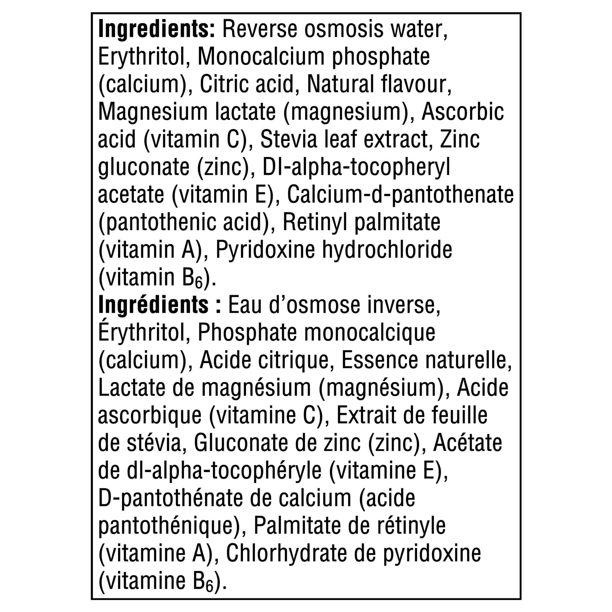 vitaminwater Zero Squeezed Lemonade Nutrient Enhanced Flavored Water Beverage, 591 mL Bottle