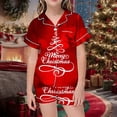 thumbnail image 2 of FAOWME Vêtements d'Intérieur d'Été pour Enfants Garçons Filles T-Shirt à Manches Courtes Imprimé Col Rond Pantalons Courts Pyjamas Ensembles Nourrissons Rouge 10-11 Ans, 2 of 4