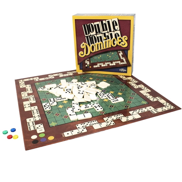 Calliope Jeux Double Double Dominos - Jeu de Société Mexicain avec Torsion - Jeu Familial pour Soirée de Jeux - 2-4 Joueurs