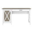 thumbnail image 2 of Bush Furniture Key West - Desk - rectangular - pure white, shiplap gray, 2 of 11