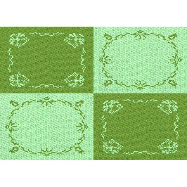 Ahgly Tapis Rectangulaire Lavable en Machine Intérieur Vert Jade Transitionnel, 2 Pieds x 5 Pieds