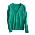 thumbnail image 3 of MeetoTime Women's Long Sleeve Lightweight Cardigans Open Front Button down Soft Knit Sweater Outwear, 3 of 7